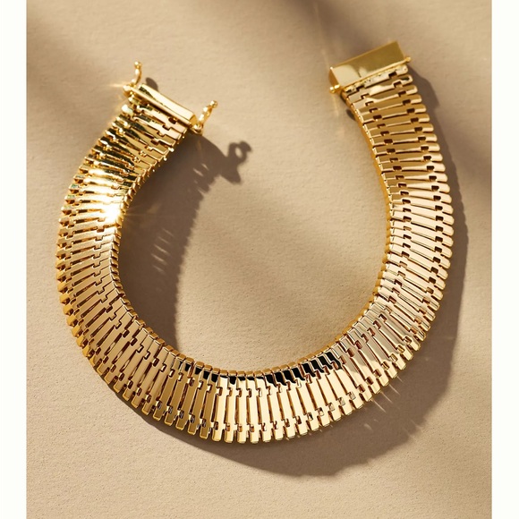 Anthropologie Jewelry - NEW Anthropologie Wide Snake Chain Bracelet